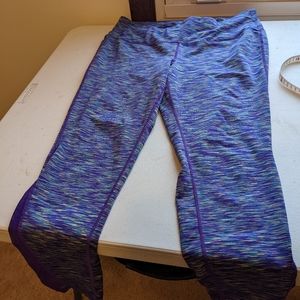 Livi Space Dye Athletic Leggings, Size 14/16, sheer side panels